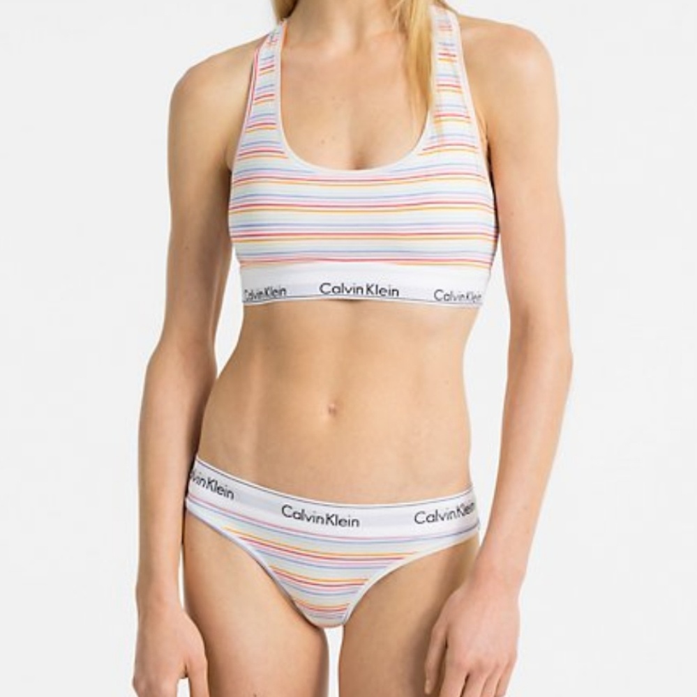 💛PRIDE Calvin Klein Modern Bralette & Bikini Set